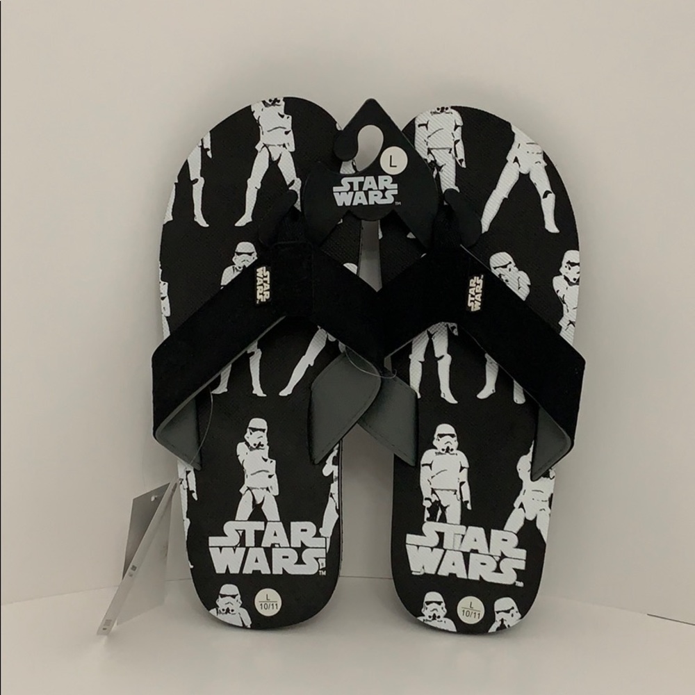 Star Wars, Storm Trooper Print, Flip Flops.